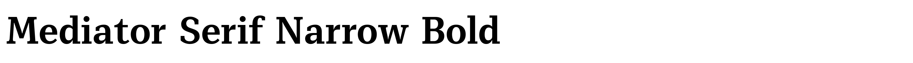 Mediator Serif Narrow Bold